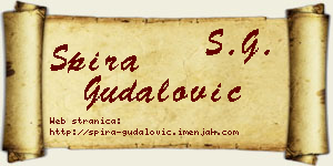 Spira Gudalović vizit kartica